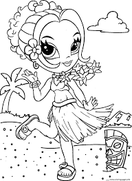 Free printable lisa frank coloring pages. Printable Lisa Frank Hawai Beach Coloring Pages Printable
