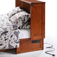 Cabinet doors will swing away from the murphy bed as a standard. Clover Queen Murphy Cabinet Bed Cherry By Night Day Furniture
