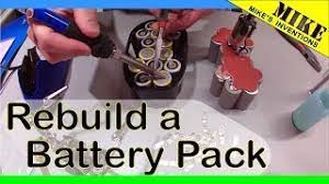 Drill/ screwdriver battery rebuild to lithium using battery holder for 18650 cells (so no spot welding needed) and bms. Rebuilding An 18 Volt Dewalt Battery Pack Youtube