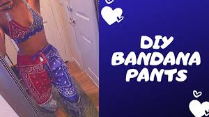 * personalise your own pants! Easy Diy Bandana Pants Youtube