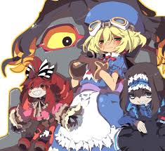 Hakkında merak edilen soruların cevapları. Garie Tuman Micha Jawkan Marivel Armitage And Leiur Darahim Senki Zesshou Symphogear And 2 More Drawn By Dangomushi Danbooru