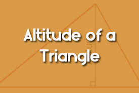 The altitude of a triangle is the perpendicular line segment drawn from the vertex of the triangle to the side opposite to it. How To Find The Altitude Of A Triangle Formula Examples Tutors Com