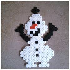 Olaf De Frozen En Perles A Repasser Perle A Repasser Noel Perles A Repasser Perles Fondues