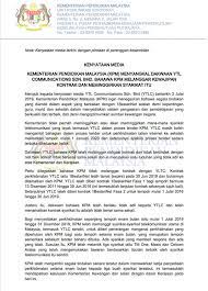 Kpm nafi tender dibolot penyokong bersatu. Kenyataan Media Rasmi Kementerian Pendidikan Malaysia Facebook