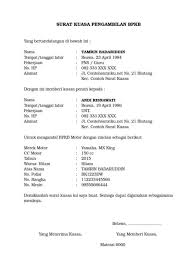 20 Contoh Surat Kuasa Yang Baik Dan Benar 2021