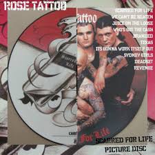 Rose Tattoo Scarred For Life Rare Picture Disc Uk Release Calp144 Near Mint Vinyl Records For Sale Rare Pictures Vinyl Records