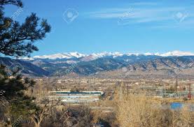 Get a free vacation guide. Boulder Colorado And Snow Capped Rocky Mountains In Winter Stock Photo Picture And Royalty Free Image Image 6002514