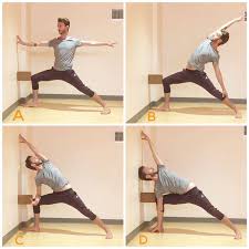 Yoga Will Wall And Block Place Yoga Mat Next To Wall For Great Warrior 1 Warrior 2 Reverse Warrior And Extended Side Angle Yoga Asanas Yoga Props Wall Yoga