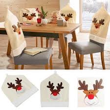 Buy dining chair seat covers and get the best deals at the lowest prices on ebay! 1 8 Pcs Christmas Home Decor Santa Claus Chair Set Christmas Decoration Family Elk Chair Chair Cover 20 X 23 5 Inches Walmart Com Christmas Chair Covers Christmas Chair Chair Back Covers