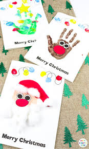 Handprint Christmas Cards Preschool Christmas Crafts Christmas Cards Kids Handprint Christmas Cards