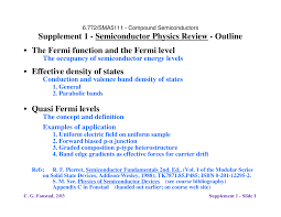 To a large extent, these parameters are key ingredients that define. Https Ocw Mit Edu Courses Electrical Engineering And Computer Science 6 772 Compound Semiconductor Devices Spring 2003 Lecture Notes Lec4 Supplement Pdf