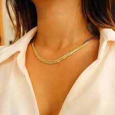 Big Bold Chunky Necklace Extra Super Thick Chunky Snake Chain Etsy Chain Necklace Necklace Thick Gold Chain