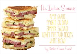 Tie ends with twine tightly making certain product is very tight within casing. The Indian Summer Apple Garlic Smoked Gouda Summer Sausage And Honey Mustard Pickles Grilled Cheese Grilled Cheese Social