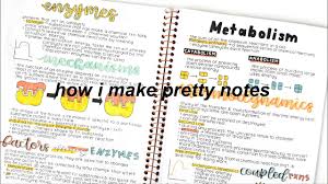 I like angst but i also really like cute things and the color pink :u How I Make Pretty Notes Youtube