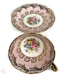 Foley eb 1850 fine bone china tea cup: Eb Foley Pattern Bone China Broadway Tea Cup Amp Saucer Floral Pink Gold Rim 3788 3298387831