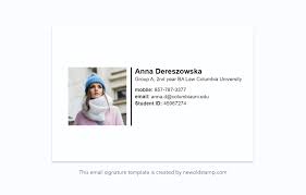 Email Signatures For University College And School Students Newoldstamp