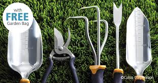 Garden row mound planting furrow opener attachment. 5 Pc Garden Tool Set W Free Garden Bag Garden Tools By Cutco