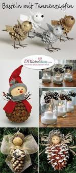 Weihnachtsdeko Basteln Mit Tannenzapfen Wundervolle Diy Bastelideen Decoracion De Pinos Navidenos Manualidades Manualidades Navidenas