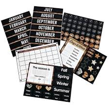The rustic calendar showcases charming watercolour paintings by different landscape artists depicting peaceful country scenes. Rustic Calendar Bulletin Board Set