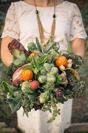 Free for commercial use no attribution required high quality images. Fruits Veggies In Wedding Bouquets Vegetable Bouquet Fruit Bouquet Wedding Sustainable Wedding