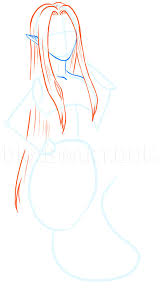 How To Draw A Naga Snake Woman Step By Step Drawing Guide By Puzzlepieces Dragoart Com Guided Drawing Drawings Snake Drawing