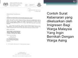Surat pernyataan juga bisa digunakan untuk menimbulkan efek jera bagi seseorang yang melanggar aturan di suatu tempat. Perkahwinan Luar Negara Dan Isu Semasa