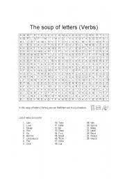 Some games are timeless for a reason. English Worksheet Verbs Soup Of Letters Verbos Ingles Verbos Vocabulario En Ingles