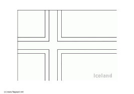 Die proportion der ungarische flagge beträgt 1:2. Island Flagge Zum Ausmalen