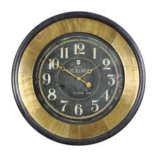 Black And Gold Wall Clock Avenues Lighting Lighting Showroom In Jacksonville Florida Weathered Black Clock Face Featuring A Cladded Copper Shee Gold Wall Clock Wall Clock Gold Walls