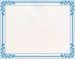 Blue Floral Certificates 25 Count Perfect For School Awards Create Certificate Award Certificates Christmas Stationery