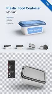Free Plastic Food Container Mockup Free Design Resources In 2020 Plastic Food Containers Food Containers Free Design Resources