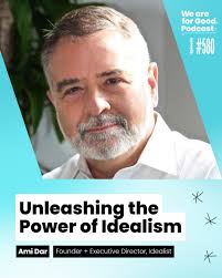 Meet Ami. He's an idealist committed to building a more connected,  idealistic, and compassionate world🌍 He's the founder and executive  director of @joinidealist, which supports over 150,000 organizations and  more than 1