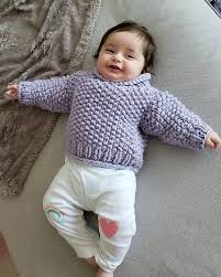 Knitting patterns galore directory of free knitting patterns. The Little Chunky Free Knit Baby Sweater Pattern The Snugglery