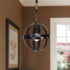 Safir Light Modern Tekli Halatli Avize Siyah Avize Modern Ev Icin