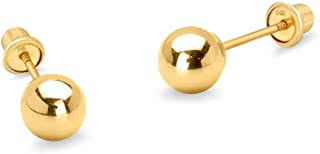 Kids' junior jewels sterling silver twist hoop earrings. Amazon Com Children Gold Earrings