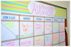 Transformed A Dry Erase Board Dry Erase Calendar Diy