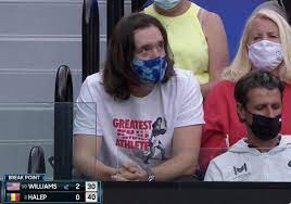 Serena williams' husband, reddit founder alexis ohanian, was in the audience. Serena Williams Husband Wears Greatest Athlete Shirt During Qf Win