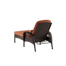 Modern outdoor patio furniture combines your love for the great outdoors, entertaining, and modern design in one simple and sophisticated package. Better Homes Gardens Azalea Ridge Multiple Positions Wicker Outdoor Chaise Lounge Burnt Orange Walmart Com Walmart Com