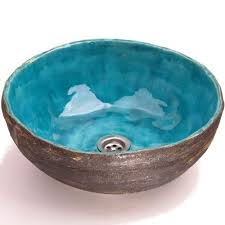 Umywalka Ukryty Blekit W Dekornia Na Dawanda Com Waschbecken Keramik Waschbecken Waschbecken Rund