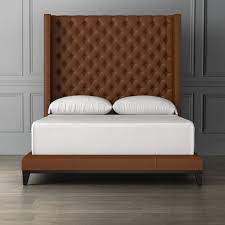 These king tufted headboard come with amazing features and enhance safety and the quality of sleep. Presidio Extra Tall Tufted Leather Bed Williams Sonoma