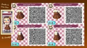 Chocolate Ice Cream Dress By Gumballqr Animal Crossing Qr Codes Clothes Acnl Qr Codes Animal Crossing