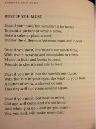 Dust Go To Sleep I M Rocking My Babies And Babies Don T Keep Dust If You Must Poems Words