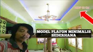 6 macam material plafon rumah minimalis daftar harga. Model Plafon Minimalis Sederhana Dengan Drop Ceilling 60 Cm Youtube