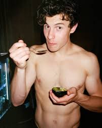 Harry birthday 16 birthday cake sweet 16 birthday 16th birthday shawn mendes merch shawn mendes tour shawn mendes cute 15th birthday party ideas birthday parties. Shawn Mendes Eats An Avocado With A Spoon While Showing Off His Abs