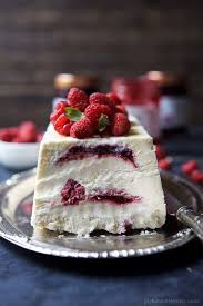 Whether you're in the mood for something. Easy Raspberry Amaretto Semifreddo Summer Dessert Recipe Recipe Light Dessert Recipes Desserts Dessert Recipes