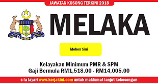 Jawatan kosong jabatan pendaftaran pertubuhan malaysia. Jawatan Kosong 2018 Negeri Melaka Kelayakan Minimum Pmr Spm