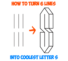 Maybe you would like to learn more about one of these? Learn How To Turn 6 Lines Into The Coolest Letter S Easy Step By Step Drawing Tutorial For Kids How To Draw Step By Step Drawing Tutorials