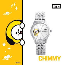  Bts Bt21 Bezel Point Metal Watch Chimmy Size Frame 3 3cm Band Length 22cm Band Widthy 1 5cm Case Thickness 0 85cm Material Case Alloy Ba