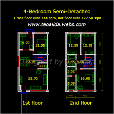 Explore four bedroom double storey house plans and unique 4 bedroom house floor plans with photos. House Floor Plans 50 400 Sqm Designed By Me The World Of Teoalida