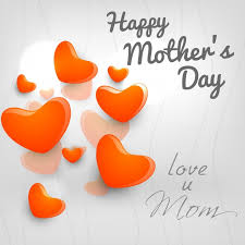 Mom has the strongest and the quietest influence on us. Happy Mothers Day Greeting Card Hearts Love U Mom Template Postermywall